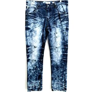 Decibel Distressed Straight Leg Jeans 34x34